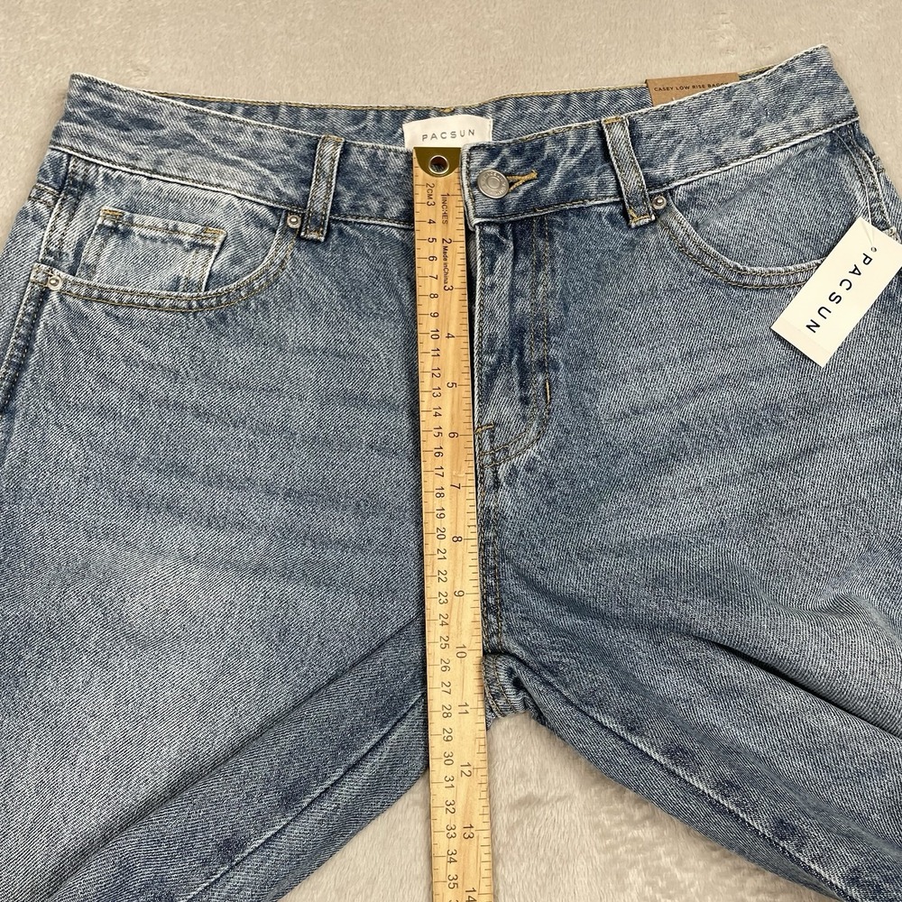 Pacsun Casey‎ Low Rise Baggy Jeans Womens 32x31 Blue Wide Leg Y2K Skater NEW - Picture 9 of 12